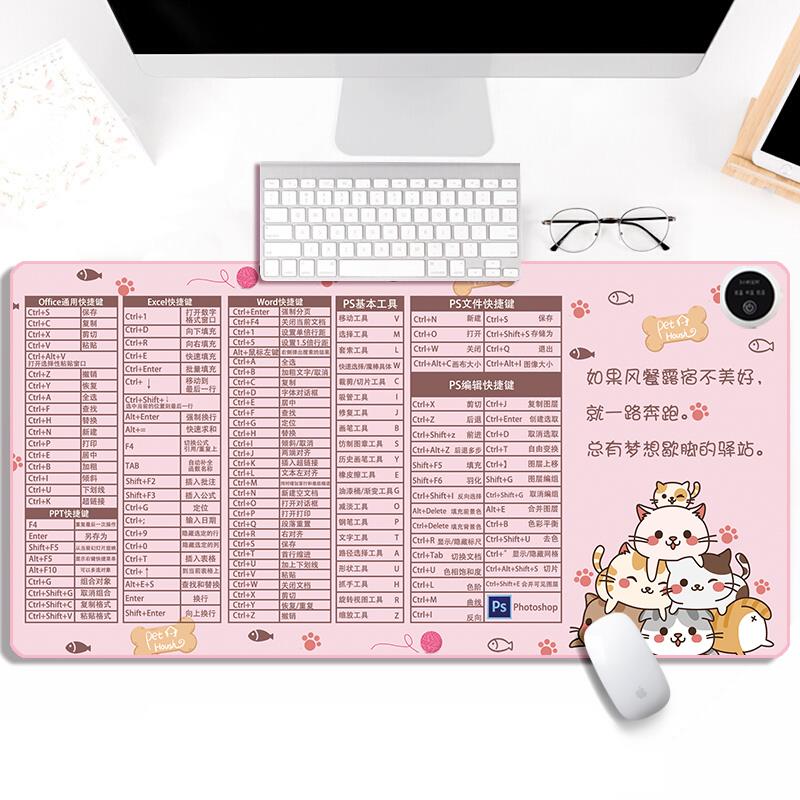 Heated mouse pad office shortcut key hand warmer pad computer heating pad desktop heating desk heating pad extra large