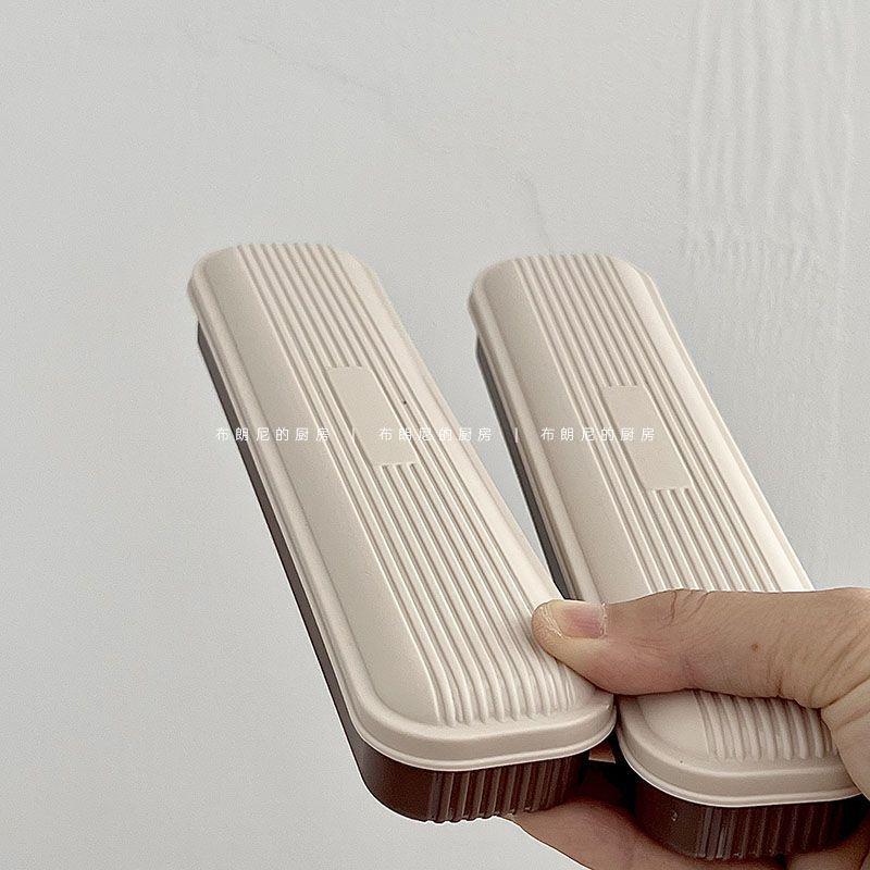 ins韩国实木质筷子勺子套装可携式收纳盒覆古高级感一人学生上班 - 图2