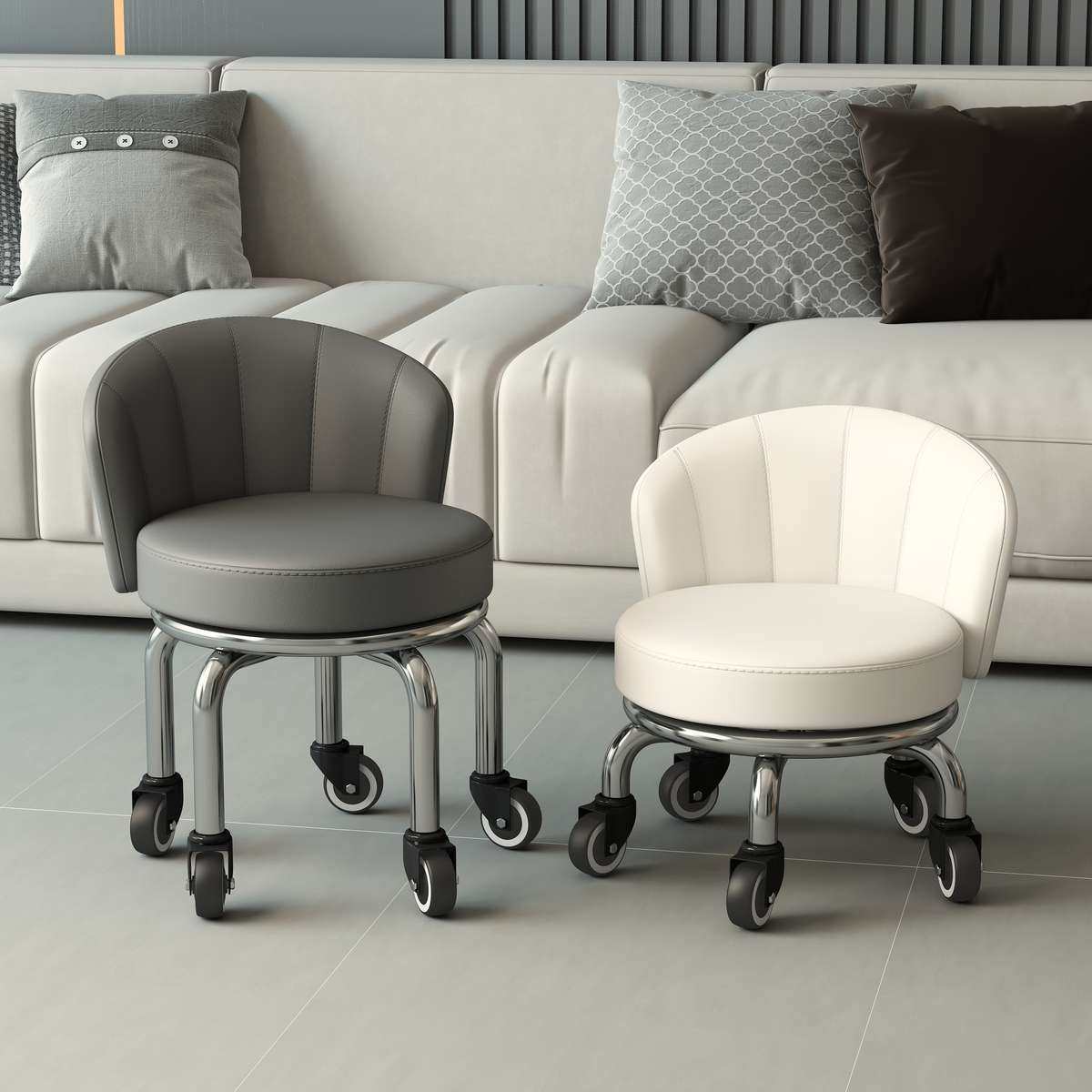 新疆包邮万向轮家用靠背小板凳滑轮圆凳缝凳子凳子移动矮凳凳学步,淘宝优惠券,粉丝福利购,淘宝优惠卷