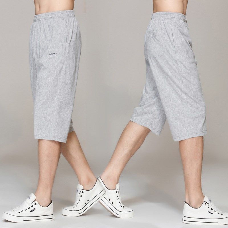 七分裤男夏季薄款宽松纯棉运动裤加肥加大码男士休闲 中裤7分,淘宝优惠券,粉丝福利购,淘宝优惠卷