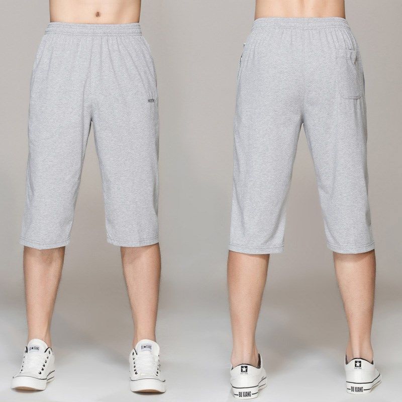 七分裤男夏季薄款宽松纯棉运动裤加肥加大码男士休闲 中裤7分,淘宝优惠券,粉丝福利购,淘宝优惠卷