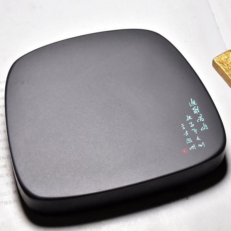 国家非遗 安徽手工砚台名师老坑端砚天然磨墨条墨块砚台墨池 歙砚,淘宝优惠券,粉丝福利购,淘宝优惠卷