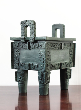 司母戊鼎青铜器鼎盛千秋工艺品招财大方鼎办公室客厅装饰礼品