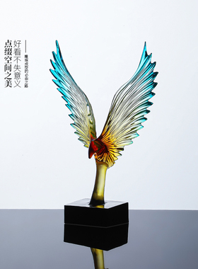 大鹏展翅现代大展宏图装饰客厅电视柜酒柜办公室桌面家居