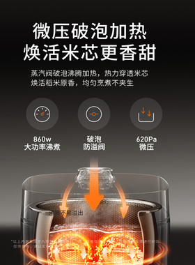 2026新款九阳0涂层电饭煲5L容量
