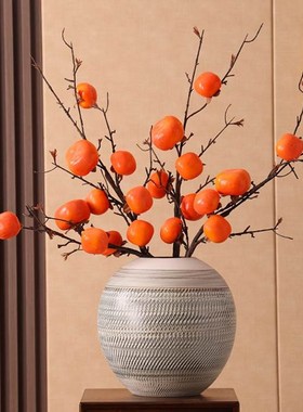 新中式陶瓷花瓶客厅装饰摆v件插花高档轻奢乔迁玄关电视柜家居饰