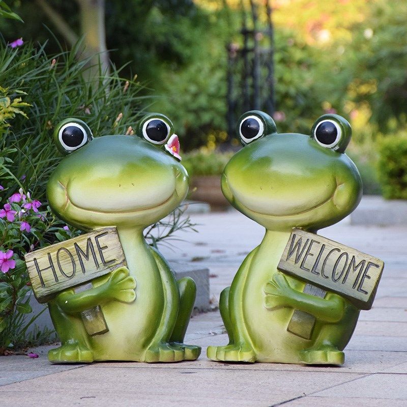 仿真动物欢迎牌青蛙创意园幼儿园草坪园林景观雕塑庭院装饰,淘宝优惠券,粉丝福利购,淘宝优惠卷