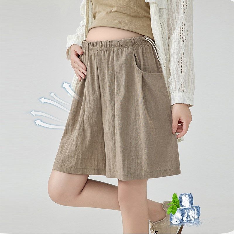 孕妇短裤夏季新款孕妇外穿五分裤薄款速干山本裤宽松孕妇休闲裤,淘宝优惠券,粉丝福利购,淘宝优惠卷