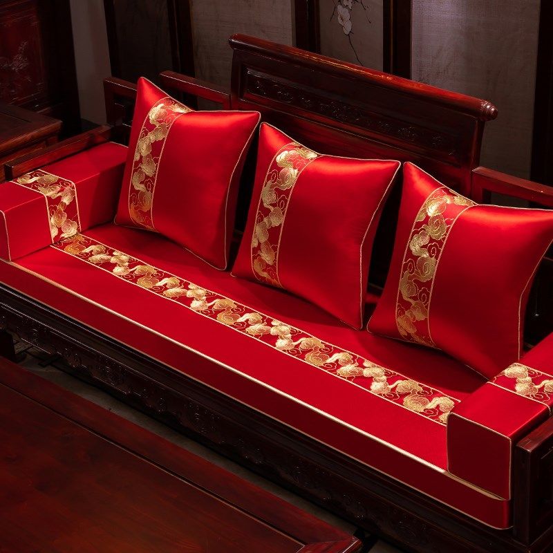 红色喜庆结婚沙发巾高档婚房客厅装饰喜字刺绣沙发靠背巾防尘盖布,淘宝优惠券,粉丝福利购,淘宝优惠卷