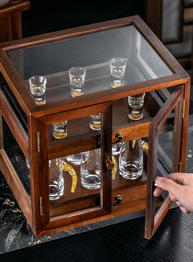 高档轻奢酒柜装饰品摆件简约现代客厅家居乔迁送礼白酒杯酒具礼品