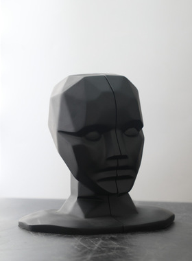 现代轻奢样板房h装饰品书档摆件家居书房美式书柜金属书立书靠摆