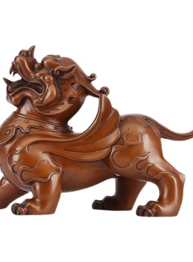 紫铜貔貅摆件一对家居玄关客厅装饰品摆设办公室公司开业乔迁礼品