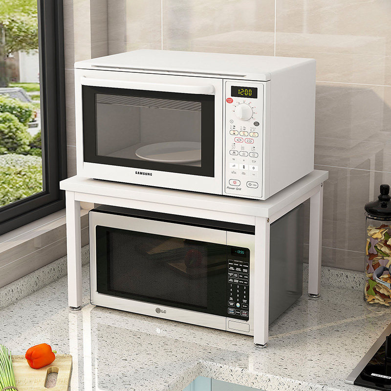 微波炉收纳层架架子烤箱置物架调料落地家用桌面用品收纳层架子加,淘宝优惠券,粉丝福利购,淘宝优惠卷