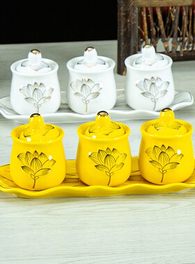 陶瓷浮雕三连杯佛前供水杯供财神观音莲花供杯供奉圣水杯净水杯