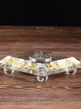 水晶底座托 托 无发光佛像佛塔嘎乌瓶一切如来心秘密舍利塔摆件底