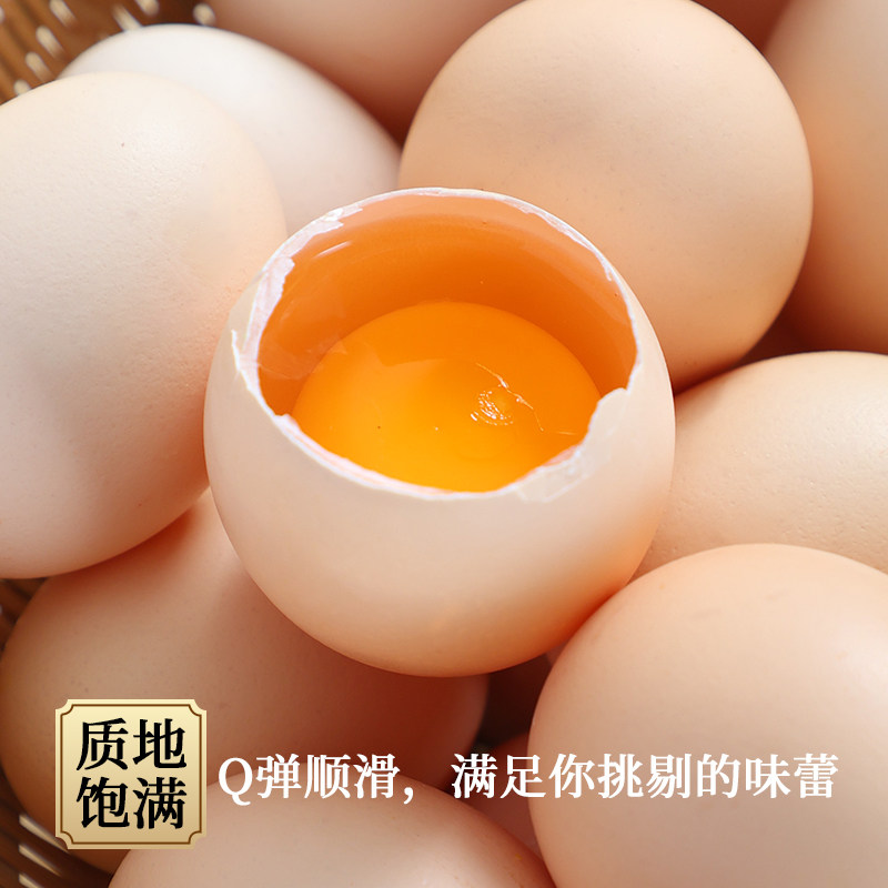 林味宝 新鲜鸡蛋大个50g/枚鲜鸡蛋农家笨鸡蛋月子蛋谷物鸡蛋