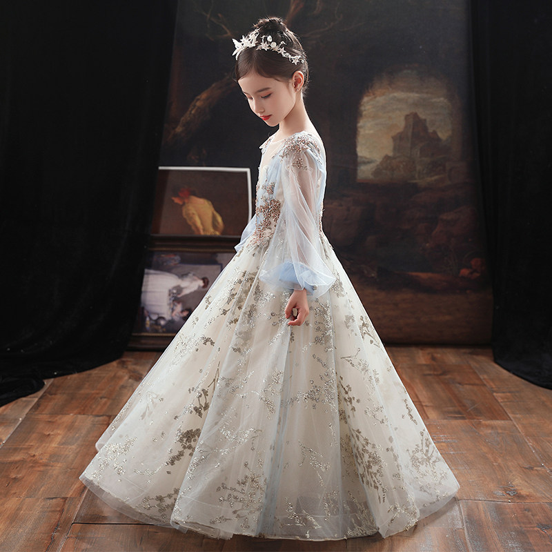 女童公主裙蓬蓬儿童晚礼服洋气小孩生日花童婚纱高端钢琴演出服装,淘宝优惠券,粉丝福利购,淘宝优惠卷