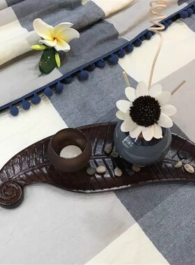 美容院特色摆件装饰品藤条香薰摆件组合香薰炉带托盘装饰小摆件