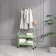 Floor-standing clothes rack, coat rack, movable balcony clothes rack, indoor simple clothes rack, storage rack