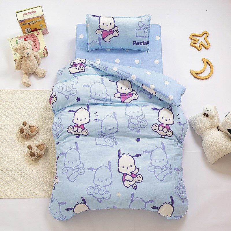 库洛米幼儿园被子三件套全棉被褥六件套宝宝午睡婴入园儿童床品,淘宝优惠券,粉丝福利购,淘宝优惠卷