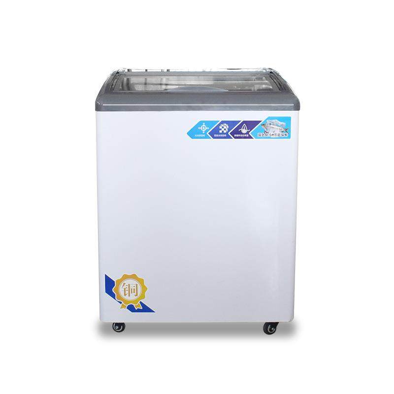 冷冻雪糕柜超市便利店冰柜冰淇淋冷冻柜大容量卧式冷柜弧面冰柜,淘宝优惠券,粉丝福利购,淘宝优惠卷