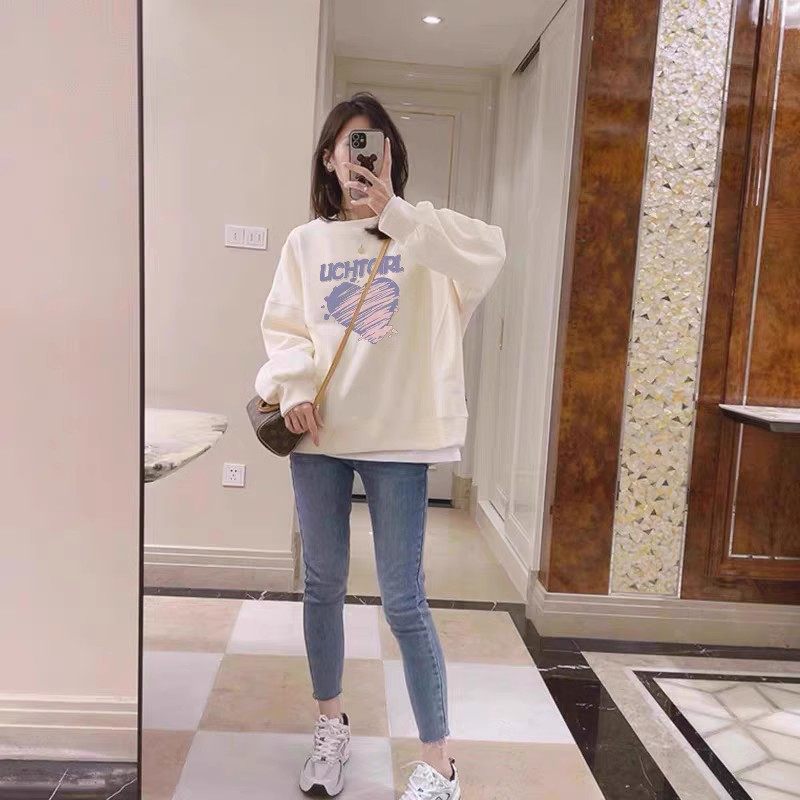 哺乳上衣外出辣妈款卫衣加绒紫色爱心宽松遮肚减龄哺乳秋冬装外穿,淘宝优惠券,粉丝福利购,淘宝优惠卷