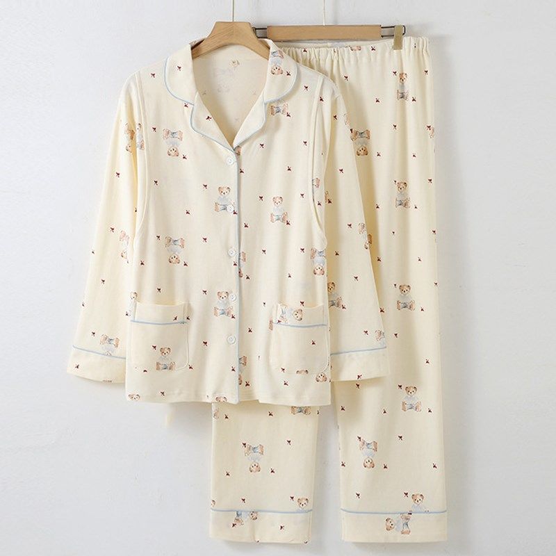 月子服春秋季纯棉怀孕期孕妇睡衣产后9月份10喂奶哺乳家居服套装,淘宝优惠券,粉丝福利购,淘宝优惠卷