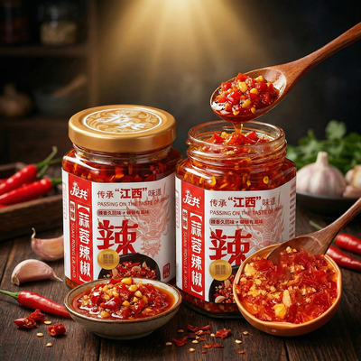 龙共爽口辣椒腌菜开胃酱菜210g