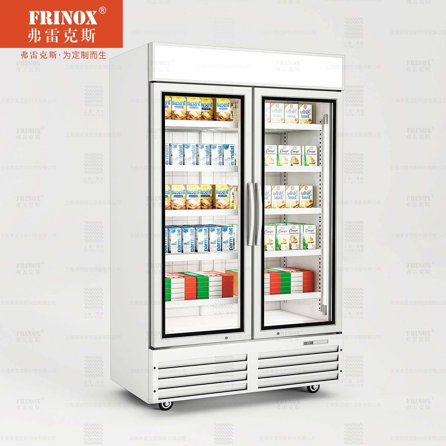 欧式简约立式冷冻冷藏展示柜饮料慕斯商用冷柜双门商用冰箱,淘宝优惠券,粉丝福利购,淘宝优惠卷