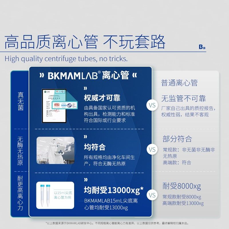 比曼生物无菌塑料离心管实验室o灭菌无酶样品管避光带书写区螺旋,淘宝优惠券,粉丝福利购,淘宝优惠卷