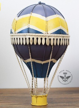 纯手工 铁艺热气球吊饰 酒吧咖啡店题家居装饰