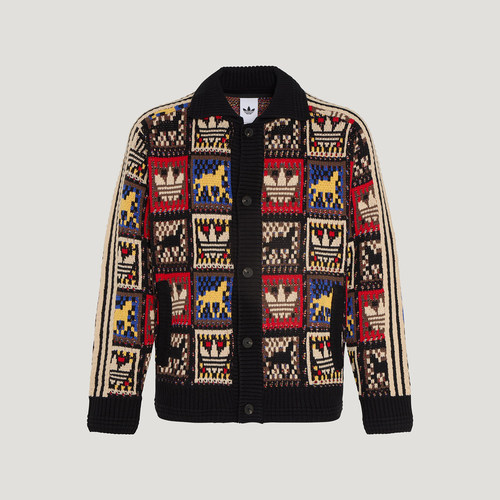 Adidas/阿迪达斯官方正品三叶草男女同款慵懒风开衫外套KR2801 - 图1