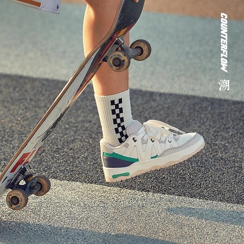 正品李宁 新款22春季男子 舒适透气经典 休闲板鞋AGCS069-1 - 图0