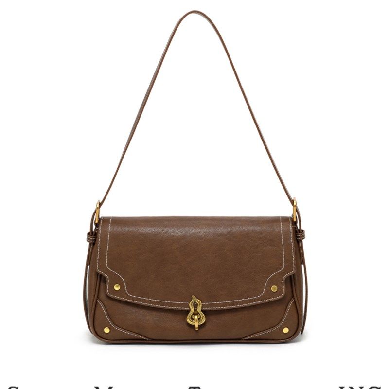 西木汀 半熟芝士 真皮单肩斜挎包包女新款小方包高级感法棍腋下包,淘宝优惠券,粉丝福利购,淘宝优惠卷