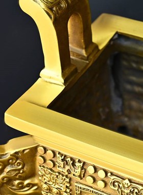 纯铜鼎盛千秋摆件招财办公室开业礼品铜鼎特大号落地司母戊鼎摆件