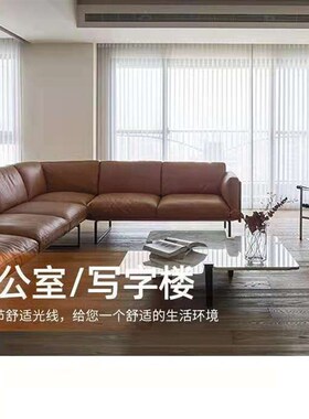 电动百叶窗帘梦幻帘布料竖纹半遮光遮阳隔热防晒遮光工厂现货