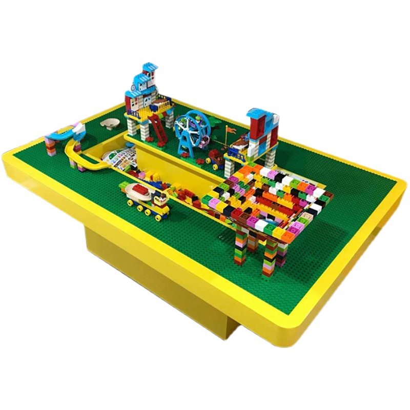 商场烤漆沙盘积木桌大尺寸幼儿园多功能大号木制玩具桌套装商用,淘宝优惠券,粉丝福利购,淘宝优惠卷