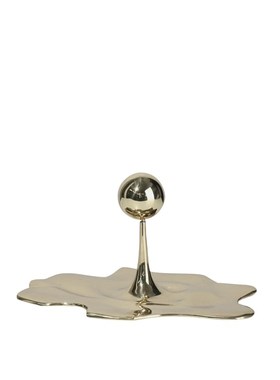 现代创意水滴桌面摆件客厅电视玄关酒柜装饰品样板间X书房金属摆