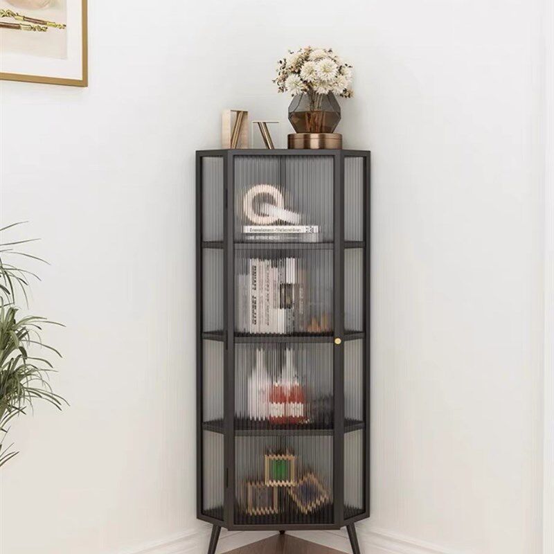 防尘玻璃墙角柜转角柜简约客厅轻奢拐角储物柜三角柜餐边柜酒水柜,淘宝优惠券,粉丝福利购,淘宝优惠卷