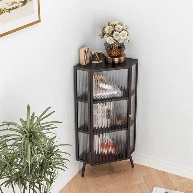 防尘玻璃墙角柜转角柜简约客厅轻奢拐角储物柜三角柜餐边柜酒水柜,淘宝优惠券,粉丝福利购,淘宝优惠卷