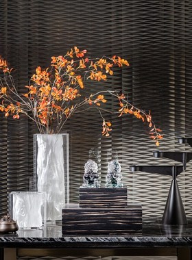 现代琉璃狮子招财摆件办公室客厅书房家居桌面装饰品乔迁送礼