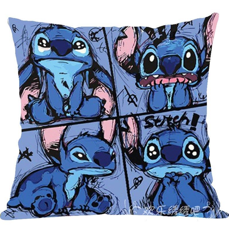 卡通动漫史迪仔十字绣抱枕新款卧室沙发靠垫满绣diy手工制作线绣,淘宝优惠券,粉丝福利购,淘宝优惠卷