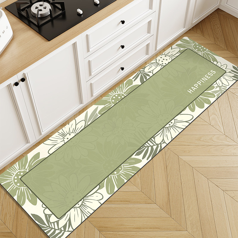 侘寂风厨房地垫防滑防油可擦免洗吸水脚垫子防脏整铺专用防污l形,淘宝优惠券,粉丝福利购,淘宝优惠卷