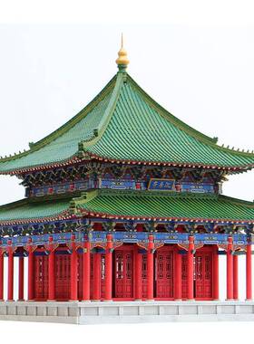 筑木沉香亭顶配榫卯积木古建筑拼装玩具中国卯榫建筑模型中式国产