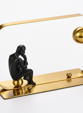 欧式金属创意工艺品摆件摆设酒柜玄关软装书房轻奢家居桌面装饰品