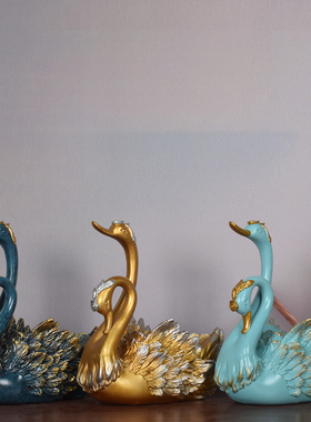 天鹅家居红酒架装饰品摆件客厅电视书柜布置摆设朋友闺蜜结婚礼物