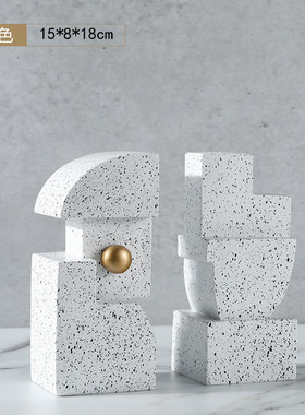 书靠书立美式家居样板间软装饰品客厅办公室书房配饰摆件书档书架