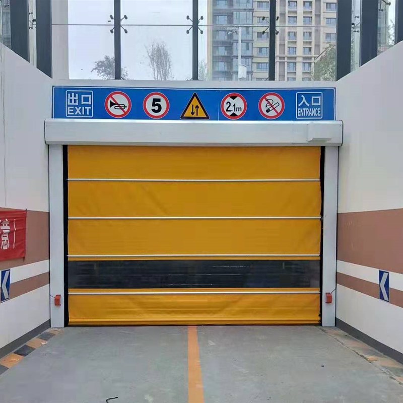 西安厂房堆积门无尘车间软帘电动感应开启PVC快速卷帘车库保温门 - 图2