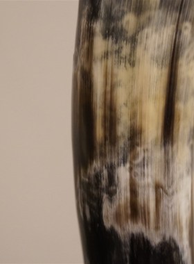 一枚橙 天然中古牛角售楼部样板房茶几台面压书摆件电视柜装饰品