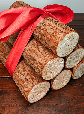 木柴乔迁新居布置装饰用品新房入宅搬新家礼物迁之喜礼品搬家柴火